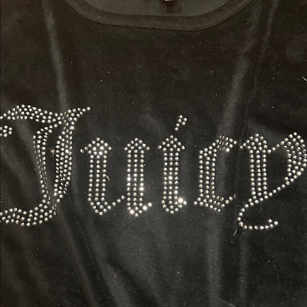 Juicy Couture Black Velour Rhinestone Set - Picture 3 of 5